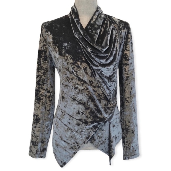 1. New Blank NYC Velvet Moto Jacket - Picture 1 of 16